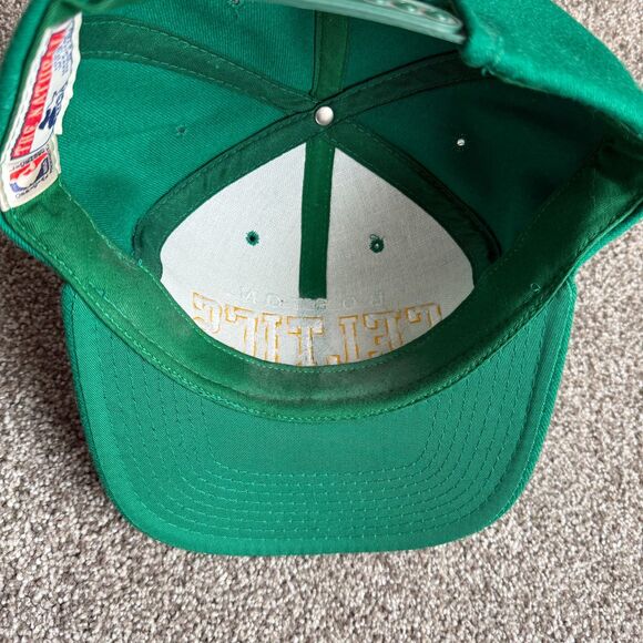 STARTER 90S BOSTON CELTICS WOOL SNAPBACK HAT โ VINTAGE NBA LICENSED - Picture 5 of 5